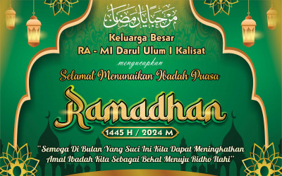 Menyambut Ramadhan 1445 H di MI Darul Ulum I Kalisat